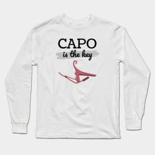 Capo is the Key Rose Gold Capo Light Theme Long Sleeve T-Shirt